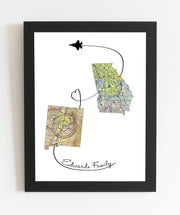 Personalized Aviation Travel Print