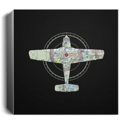 BEECHCRAFT @ KPMU Deluxe Square Canvas