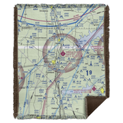 BEECHCRAFT @ KPMU Woven Blanket - 50x60