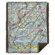 Travis AFB Sectional Map Premium Woven Blanket