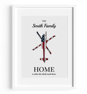 Personalized Patriotic Aircraft Print