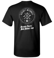 T-shirt - Aircraft Mechanics - Because Pilots Need Heroes Too!
