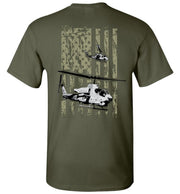 T-shirt - Awesome AH-1W And UH-1N Flag Shirt!