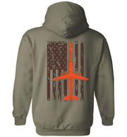 T-shirt - Awesome BAe-146 Flag Hoodie In Air Wisconsin Colors!