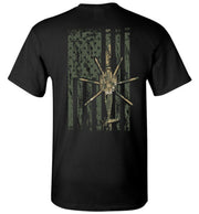 T-shirt - Awesome CH-53 MARPAT Camo Flag Shirt!