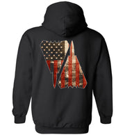 T-shirt - Awesome F-14 Full Color US Flag Hoodie