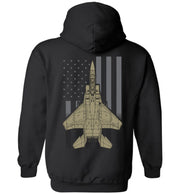T-shirt - Awesome F-15 Subdued Flag Hoodie