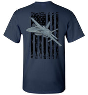 T-shirt - Awesome F/A-18 Super Hornet Flag Shirt