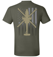 T-shirt - Awesome Faded Flag AH-64 Shirt