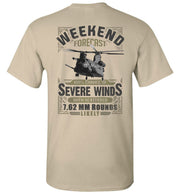 T-shirt - Awesome MH-47 Weekend Forecast Shirt!