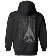 T-shirt - B-1B US Flag Hoodie