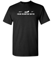 T-shirt - Black Helicopter Matters 160th Shirt