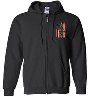 T-shirt - CH-46 Vintage Flag Zip Hoodie