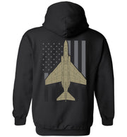 T-shirt - F-4 Phantom II Subdued Flag Hoodie