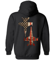 T-shirt - F/A-18 Vintage American Flag Hoodie!