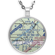 Aviation Sectional Map Necklace