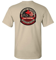 T-shirt - 1-214th AVN Dustoff Tan Tee