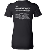 T-shirt - Aircraft Mechanic's Brain Women's Shirt!
