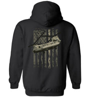 T-shirt - Awesome CH-47 Hookers Flag Hoodie