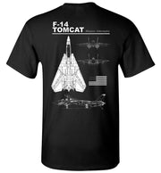T-shirt - Awesome F-14 Tomcat Label Shirt