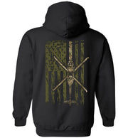 T-shirt - Awesome UH-60 Black Hawk Multicam Flag  Hoodie!